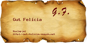 Gut Felícia névjegykártya